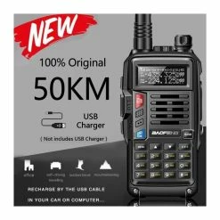 2021 NOUVEAU UV-S9 Plus Puissant Talkie-walkie Radio Émetteur-Récepteur 10W 50 KM Longue Portée Portable Pour Black Euro -XU - Avis / Test