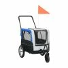 2086REMISE- Remorque De Vélo Pour Chiens Chats Animau Remorque De Vélo Pour Chiens Et Poussette 2-en-1 Gris Et Bleu - Avis / Test
