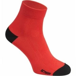 CHAUSSETTES VELO 500 ROUGE FLUO - Avis / Test