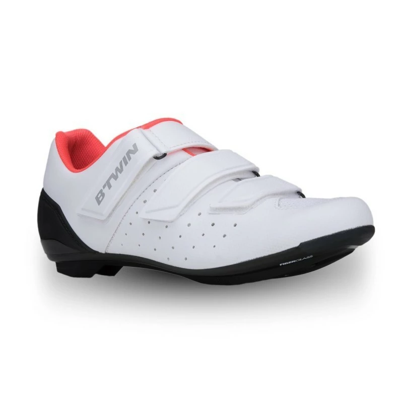 Chaussures Vélo ROADR 500 ROSE BLANC - Avis / Test 1 Chaussures Vélo ROADR 500 ROSE BLANC - Avis / Test