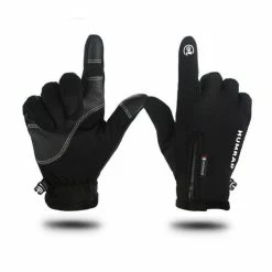 Gants D'hiver Écran Tactile Chaud Imperméable Noir Pour La Conduite - Avis / Test
