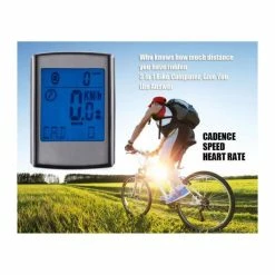 GR23580-3 En 1 Vélo Vélo Ordinateur Avec Cadence Et Cardiofréquencemètre Sans Fil Odomètre Compteur LCD Affichage Pour VTT - Avis / Test