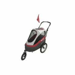 Innopet IPS-056-AT Sporty Dog Trailer Deluxe Poussette-Remorque Vélo Pour Chien Rouge-Gris Ips-056 - Avis / Test