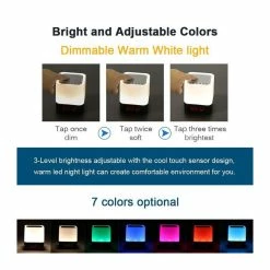 Lampe De Nuit 5 En 1 Lampe De Chevet Bluetooth Haut-parleur Bluetooth Calendrier Numérique Réveil Toucher Contrôle 1200mah - Avis / Test