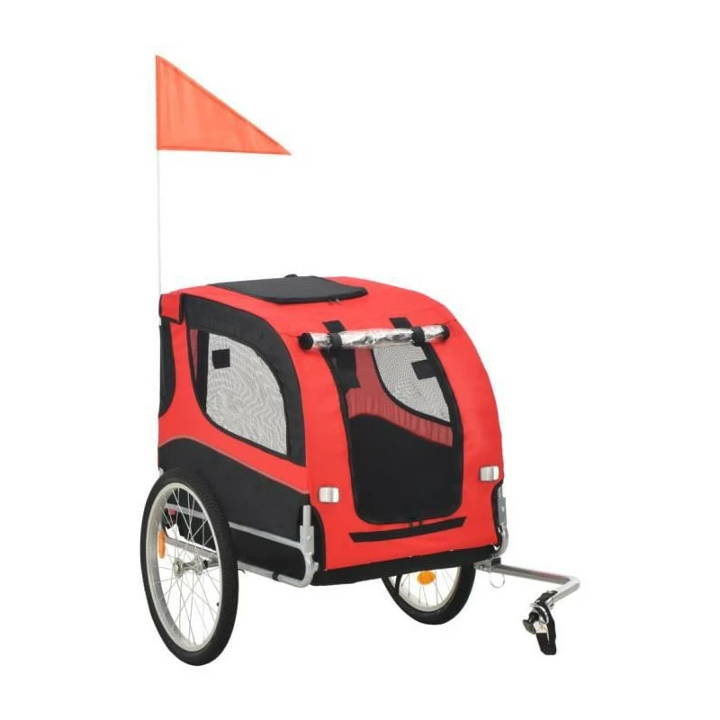 Liya Remorque De Vélo Pour Chiens Rouge Et Noir Avec Housse De Pluie - Avis / Test 1 Liya Remorque De Vélo Pour Chiens Rouge Et Noir Avec Housse De Pluie - Avis / Test