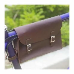 London Craftwork Vélo Cadre Sac Fabriqués à La Main Cuir Véritable Cerise Marron 8.6 - X6.5 - X2 - S-FRA-CHER - Avis / Test