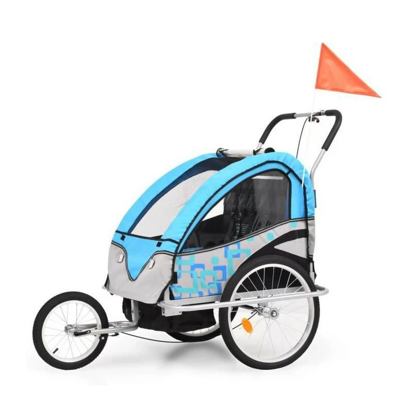 Magnifique Economique Remorque à Vélo Et Poussette Pour Enfants 2-en-1 Bleu Et Gris - Avis / Test 1 Magnifique Economique Remorque à Vélo Et Poussette Pour Enfants 2-en-1 Bleu Et Gris - Avis / Test