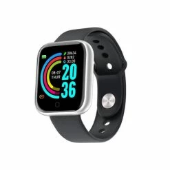 MAX Montre Connectée De Sport Y68 Argent, IP65 Étanche 1,3- Carré Square Tracker Smart Watch App Fitpro - Avis / Test