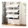 Meuble à Chaussures Armoire à Chaussures Cubes De Rangement Pour Chaussures Etagères Chaussures,Blanc(2-7) - Avis / Test