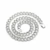 Micro Pave Cristal Collier En Argent Sterling Chaîne Cubaine Homme 30 Pouces - Avis / Test