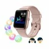 Montre Connectée Femmes Homme, Montre Connectée Enfant,Smartwatch Tactile Bracelet Connecté Etanche Sport Podometre(rose) - Avis / Test