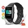 Montre Connectée Femmes Homme Montre Intelligente Montre Sport IP68 Etanche Tracker D' Activité Pour Android IOS-Noir - Avis / Test