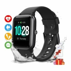 Montre Connectée Femmes Homme Montre Intelligente Montre Sport IP68 Etanche Tracker D' Activité Pour Android IOS-Noir - Avis / Test