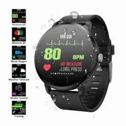 Montre Connectée, Homme/Femme 1.3'' Écran Tactile Avec Montre Intelligente, Moniteur Cardiaque, Moniteur Veille, Podomètre, - Avis / Test