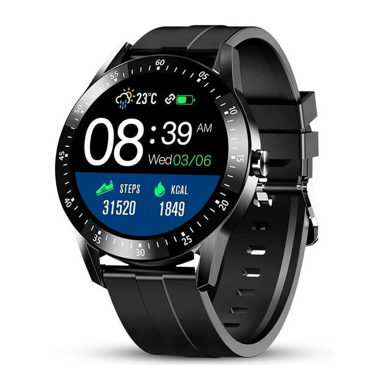 Montre Connectée Homme Smartwatch Sport Cardiofréquencemètre Montre Intelligent Etanche Bracelet Connecté Tensiomètre Podo - Avis / Test 1 Montre Connectée Homme Smartwatch Sport Cardiofréquencemètre Montre Intelligent Etanche Bracelet Connecté Tensiomètre Podo - Avis / Test