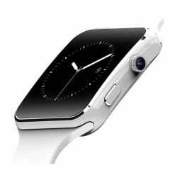 Montre Connectée X6 Bluetooth Pour Hommes Et Femmes, Avec Caméra, Bracelet De Sport, Support D'écran Tactile, Cart White -JE - Avis / Test