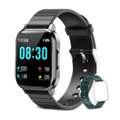 Montre Intelligente Connectée Homme Femme Enfant IP68 Waterproof Sports-Bluetooth-GPS-Smartwatch-K12-NOIR - Avis / Test