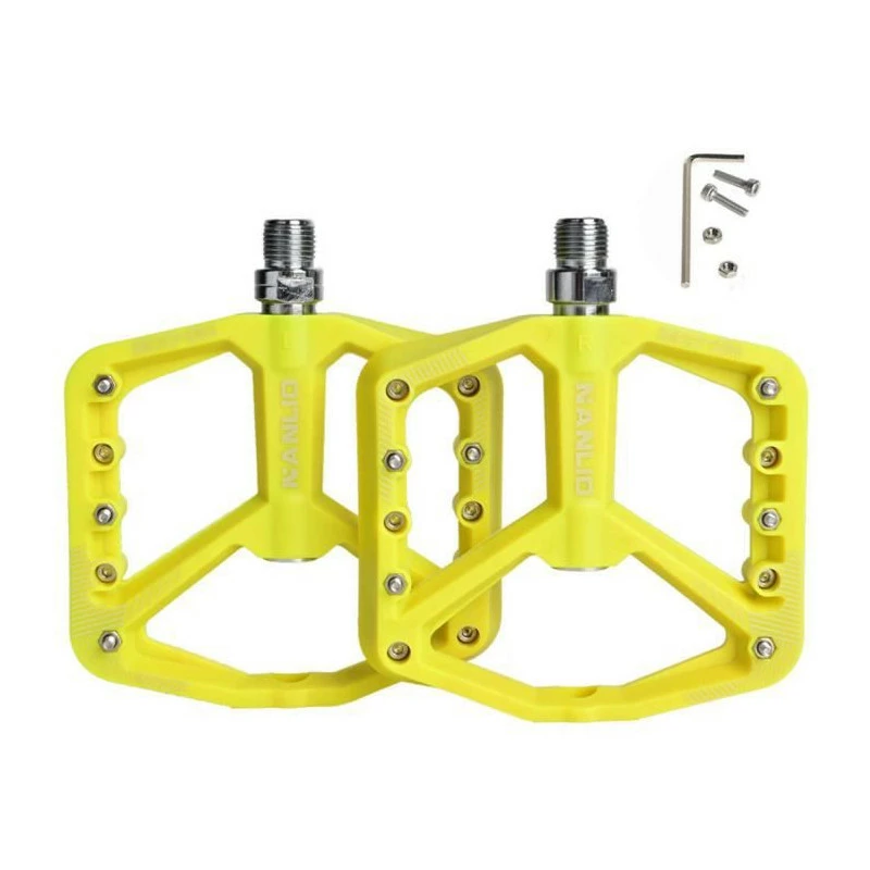 Pédales Vtt Pédales De Vélo De Montagne Portant Des Pédales De Plate-forme De Vélo En Fiber De Nylon Légère Vert Fluores - Avis / Test 1 Pédales Vtt Pédales De Vélo De Montagne Portant Des Pédales De Plate-forme De Vélo En Fiber De Nylon Légère Vert Fluores - Avis / Test