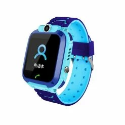 Q12 Enfants Téléphone Intelligent Positionnement Montre étanche Bleu Version Anglaise - Avis / Test