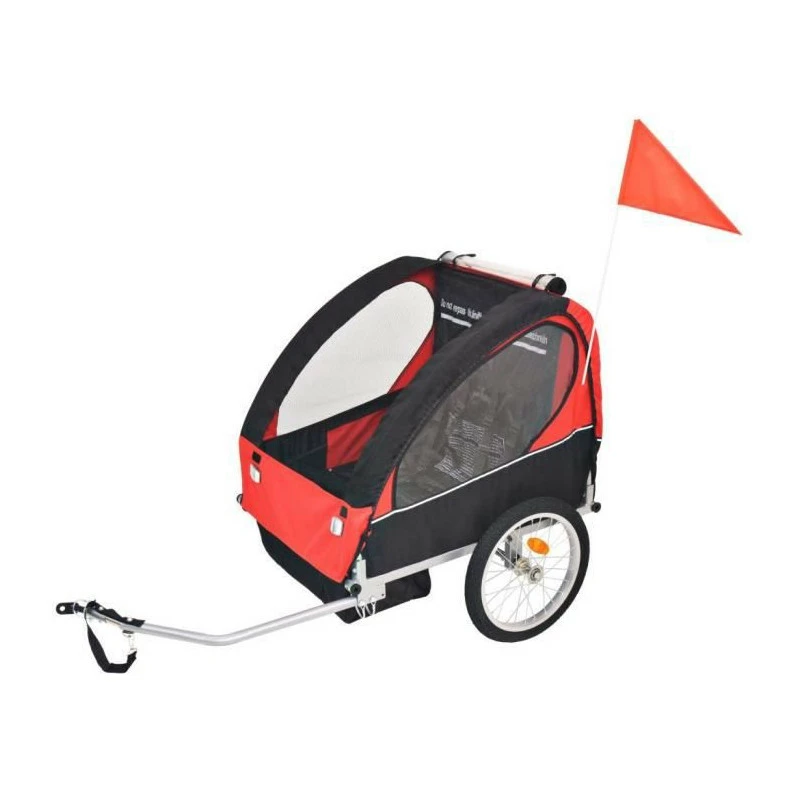 Remorque De Vélo Pour 2 Enfants Poids Max : 30 Kg Rouge Et Noire - Avis / Test 1 Remorque De Vélo Pour 2 Enfants Poids Max : 30 Kg Rouge Et Noire - Avis / Test