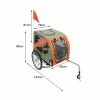 Remorque De Vélo Pour Chien Orange/gris Chats Animaux De Compagnie, Solide - Avis / Test