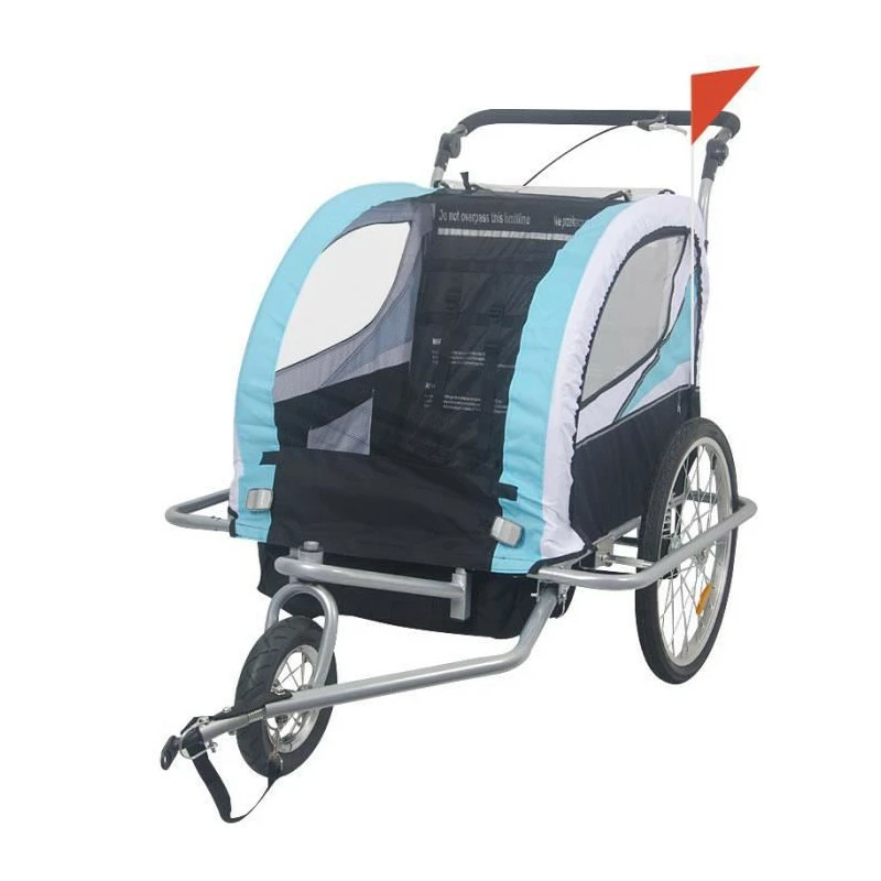 Remorque Vélo Jogger 2 En 1 360° Rotatif Pour 2 Enfants Amortisseur Transport Poussette En Bleu 133 X 108 X 88cm - Avis / Test 1 Remorque Vélo Jogger 2 En 1 360° Rotatif Pour 2 Enfants Amortisseur Transport Poussette En Bleu 133 X 108 X 88cm - Avis / Test