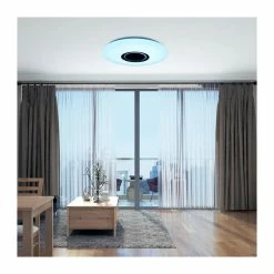RGB Plafonnier Avec Musique Bluetooth Et Haut Parleur -Plafonnier En Couleur- 36W - 36 Cm - 185-265 V+ Télécommande - Avis / Test