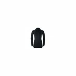 Sous-Maillot Manches Longues Demi-Zip Femme EVOLUTION WARM Noir - Avis / Test