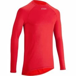 SOUS-VETEMENT MANCHES LONGUES VELO HOMME100 ROUGE - Avis / Test