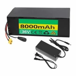TGHY Batterie Au Lithium 36V 8000mAh Avec Chargeur Et BMS Batterie Li-ION 8Ah Pour Moteur 500W Pour Vélo Electrique Scooter [3 - Avis / Test