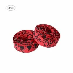 Vélo Guidoline Avec Bar Bouchons Anti Slip Wraps Grip Bike Shock Absorber Poignée Sangle Vélo Accessoire Rouge Et Noir 1pair - Avis / Test
