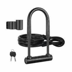 Vélo U Serrure Avec Câble Heavy Duty Shackle Shackle Serrure De Vélo Pour Vélo De Route - Avis / Test