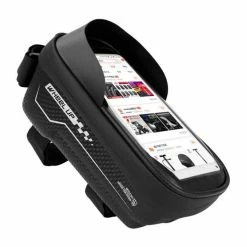 WHEEL UP 029 Sacoche Vélo Téléphone 6.5- étanche écran Tactile Pochette Rangement Bicyclette Guidon Avant Support Smartpho - Avis / Test